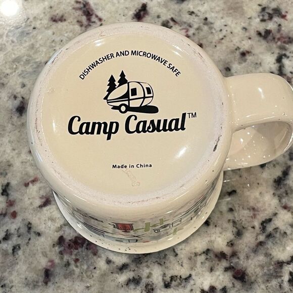 CAMP Casual 15 oz. Sturdy Ceramic 
Green Speckled Mug - Picture 5 of 5